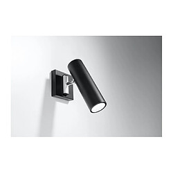 Luminaire Center Applique murale DIREZIONE acier noir 1 ampoule