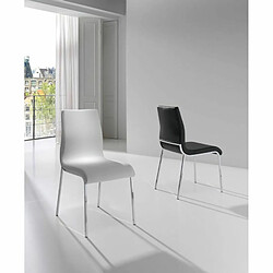 Avis Angel Cerda Chaise en simili cuir et acier chromé