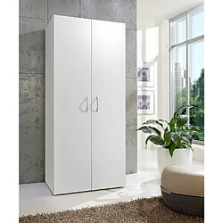 Acheter Inside 75 Armoire de rangement LUND 2 portes blanc mat largeur 80 x 54 cm profondeur