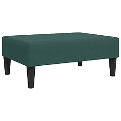 vidaXL Repose-pied vert foncé 77x55x31 cm velours