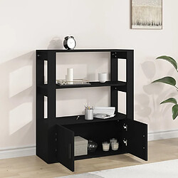 Avis Maison Chic Buffet,Meuble de Rangement,commode pour salon,Cuisine Noir 80x30x90 cm Bois d'ingénierie -MN99126