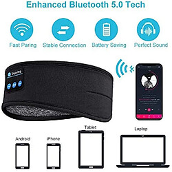 Universal Casque de sommeil Bluetooth Bandeau de sport élastique doux et confortable Casque de musique sans fil Casque de sommeil latéral