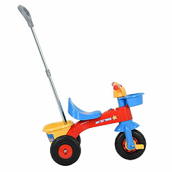 vidaXL Tricycle pour enfants avec poignée pour parents Multicolore