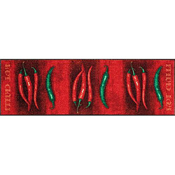 Wash+Dry 031215 Paillasson Hot Chili Rouge 60 x 180 cm