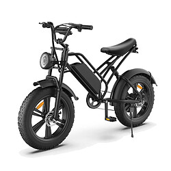 Fat Bike Électrique 750W 48V 18AH Avec Affichage LED Et Pneus 20 Pouces Noir YONIS