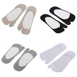 4 Paires Chaussettes Orteils Femme Chaussettes à 2 doigts en Coton Protège-pieds Invisibles Socquettes Coupe Basse Chaussettes à bouts pointus 2-Toe chaussettes