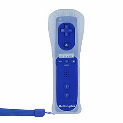 QUMOX Manette Motion Plus Wii + Nunshuck +Housse bleu foncé - Manettes compatible de marque QUMOX