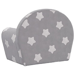 Acheter vidaXL Canapé pour enfants gris clair avec étoiles peluche douce