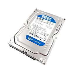 Disque Dur 500Go SATA 3.5 Western Digital Caviar Blue WD5000AAKX-001CA0 7200rpm 16Mo · Reconditionné 