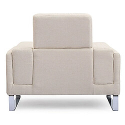 Avis Paris Prix Fauteuil en Tissu Ezekiel 104cm Beige