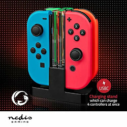 Acheter NEDIS Kit supports poignées pour Manettes Nintendo Switch (OLED) 13-in-1 + Support de charge 4 manettes + Sacoche