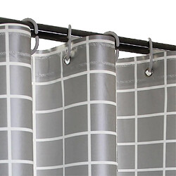 Universal Rideau de douche imperméable aux rides (150x200cm) (argent)