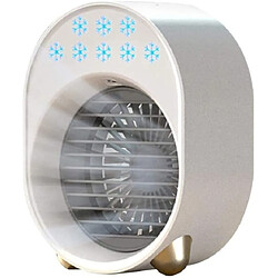 Universal Climatisation portative Mini ventilateur USB Refroidisseur d &'air Chauffeur pour la maison Bureau Chambre Refroidissement Réglage Purificateur | Ventilateur (blanc)