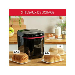 Acheter Machine à pain 1kg 720w noir - ow220830 - MOULINEX