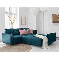 Avis Bestmobilier Lena - canapé d'angle convertible - avec coffre - style scandinave - 5 places - gauche