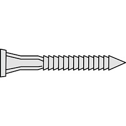 Simpson Pointe crantée en acier électrozingué 4 x 35 mm en boîte de 250