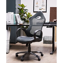 Beliani Chaise de bureau Gris iCHAIR