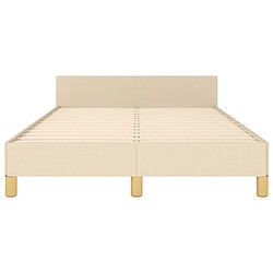 Acheter vidaXL Cadre de lit sans matelas crème 120x200 cm tissu