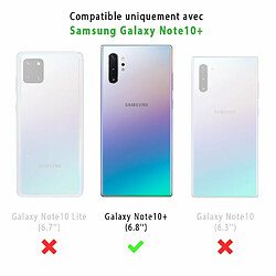 Evetane Coque Samsung Galaxy Note 10 Plus 360 intégrale avant arrière transparente