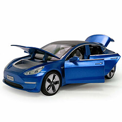 Universal 1: 32 Tesla Modèle 3 Alliage Voiture Modèle Enfant Cadeau Bleu(Bleu)