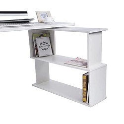 Mpc Bureau blanc en forme de L 120 x 74 x 90 cm (LxHxP 