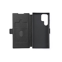 WE Etui folio AIMANTE SAMSUNG GALAXY S23 ULTRA Noir: fermeture magnétique - anti-chocs - Accès caméra – porte-cartes - Fonction support