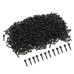 Acheter 1 paquet de yeux / nez de sécurité en plastique noir pour Toy Doll Craft DIY 4mm 500pcs