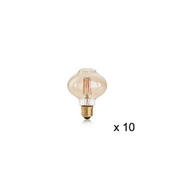 Ideal Lux Ampoule (x10) 4W E27 Ambré D8