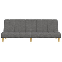 Maison Chic Canapé-lit convertible, Clic-Clac à 2 places gris clair tissu -GKD73071 pas cher