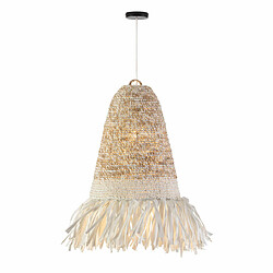 Suspension Thai Natura Blanc Naturel Raphia Sisal 53 x 95 x 53 cm