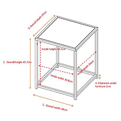 Avis Venture Home Table d'appoint en acier Staal.