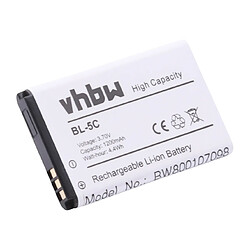 vhbw Li-Ion batterie 1200mAh (3.7V) pour portable téléphone Smartphone Nokia 207, 208, 215, 220 Dual Sim