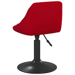 Acheter vidaXL Chaise de salle à manger Rouge bordeaux Velours