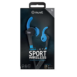 Acheter Muvit Kit Piéton Stéréo Intra Sans Fil Sport avec Microphone et Commandes Intégrées Bleu