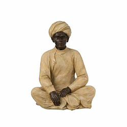 Paris Prix Statue Déco en Résine Indien Assis 33cm Beige 