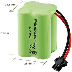 Avis Batterie Ni-MH rechargeable 4.8V 2400mAh AA | Connecteur SM 2P | Pour bateau RC, bus RC, drone Kondor spatial Radiofly