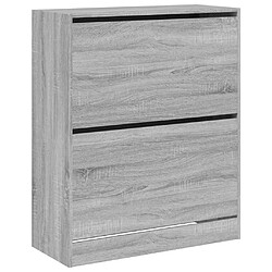 Acheter Maison Chic Armoire à chaussures | Meuble de rangement à chaussures Meuble d'Entrée sonoma gris 80x34x96,5cm bois d'ingénierie -MN90071