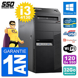 PC Tour Lenovo ThinkCentre M83 Intel i3-4130 RAM 32Go SSD 120Go Windows 10 Wifi · Occasion 