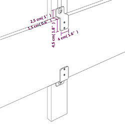 Acheter vidaXL Têtes de lit 4 pcs Cappuccino 90x5x78/88 cm Similicuir