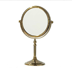 Universal Tous les miroirs de maquillage de table en cuivre miroirs de maquillage double face miroir de robe de mariée miroir de princesse portable beauté portable zoom