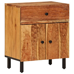 Maison Chic Table de chevet, Table de Nuit, Meuble de Rangement 50x33x60 cm bois d'acacia solide