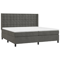 Acheter Sommier à lattes,Cadre à lattes de lit pour Adulte matelas et LED Gris foncé 200x200 cm -MN86882