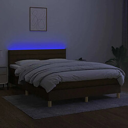 Acheter Sommier à lattes,Cadre à lattes de lit pour Adulte matelas et LED Marron foncé 140x190 cm -MN34138