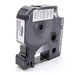 Cassette à ruban vhbw12mm pour Dymo LabelManager 360D, 400, 420P, 450, 450D, 500, 500TS, PC II. Remplace: Dymo D1, 45022. 