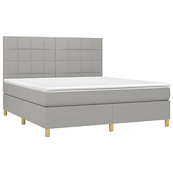 Avis Sommier à lattes,Cadre à lattes de lit pour Adulte matelas et LED Gris clair 160x200 cm -MN11813