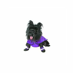 Muttluks Manteau d'hiver triple couche avec ceinture pour chien Violet 20,32 cm