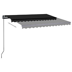 Acheter Maison Chic Auvent manuel rétractable,Store manuel de porte avec LED 3,5x2,5 m Anthracite -GKD95381