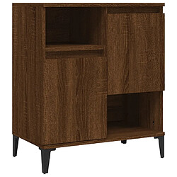 Maison Chic Buffet,Meuble de Rangement,commode pour salon,Cuisine Chêne marron 60x35x70 cm Bois d'ingénierie -MN69575