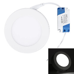 Wewoo Lampe de lumière extérieure ronde de panneau de la LED de 6W avec le conducteur de LED, 12cm 30 SMD 2835 6500K, CA 85-265V 