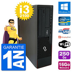 PC Fujitsu Esprimo E910 DT Intel i3-2100 RAM 16Go Disque 250Go Windows 10 Wifi · Occasion 